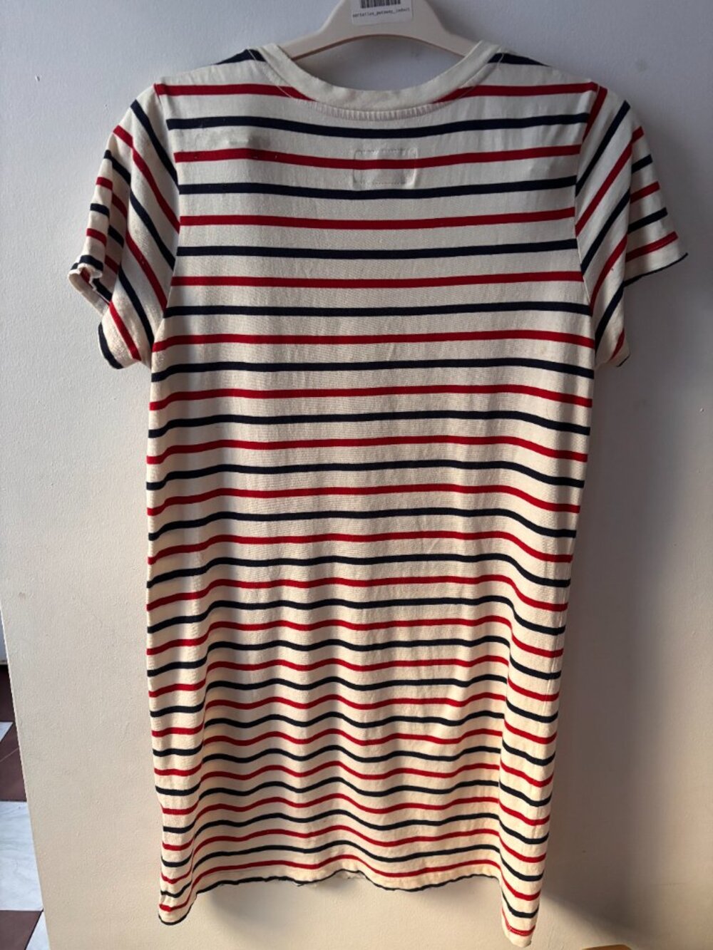 Current/Elliott Cotton Beatnik Striped T-Shirt Dress - Picture 3 of 3